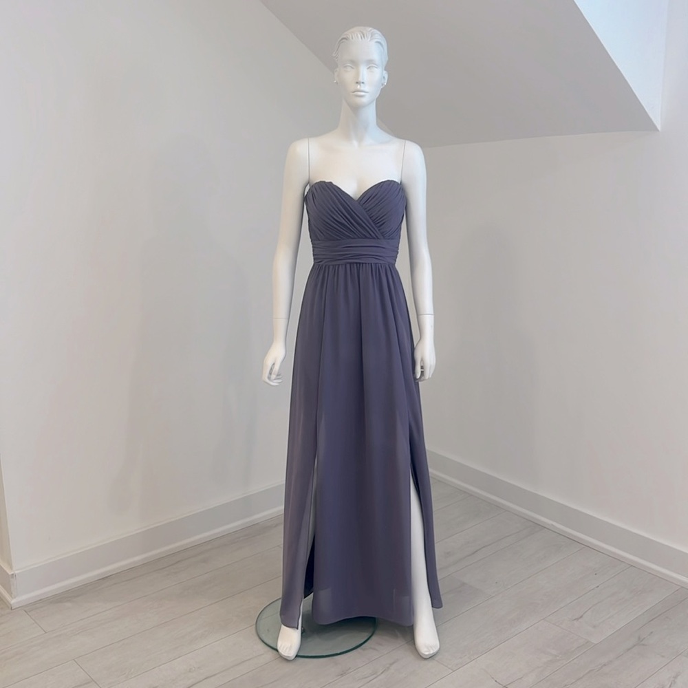 NWT SAMPLE SALE Dessy Social Lavendar size 10 Nu-Georgette PRISTINE